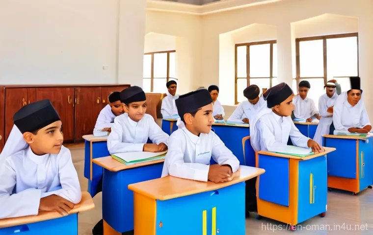 오만의 어린이 교육 체계 - **A Glimpse into Oman's Innovative Educational Heartbeat: Weaving Tradition with Tomorrow's Learning...